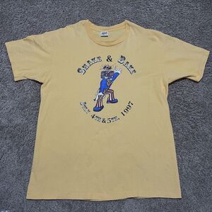 Vintage 90s Shake N Bake Concert Shirt Yellow Extra Large 1997 Oregon Anvil Tag